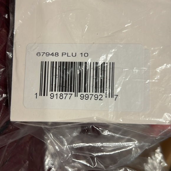 Mac Duggal 67948 NWT Plum Pleated Cut Out Long Sleeve Lace Up Tiered Gown - Picture 7 of 9